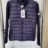 Estilo Nuevo Europeo marca m Chaqueta de Algodón Rellena de Plumón Casual Patchwork para Hombre Blanca de Pato Caliente Moderna Ajustada Abrigo