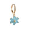 Transfronterizo Nueva Moda Personalizado Colgante de Flor de Seis Hojas Micro-incrustado Zirconia Aretes Aretes Moda Femenina Simple Combinable