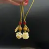 Nuevo Pulsera de Semilla de Bodhi Blanca Natural con Garra de Gato a la Parrilla de Carbón Envuelto Alrededor del Dedo Pulsera de Raíz de Bodhi Suave con Garra de Gato Fabricante Venta al por Mayor