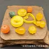 Colgante de Cera de Abeja de Segunda Generación Pequeños Accesorios DIY Hecho a Mano Resina Flor de Loto Gota Cadena de Cuentas de Calabaza Pulsera Hebilla Segura Colgante