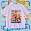Roubo Transfronteiriço Bicicleteira Rouba Cérebro Suplementos para Meninos e Meninas que Melhoram o Cérebro Camisetas de Manga Curta
