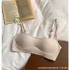 Popular sujetador de base sin costuras, simple, versátil y de corte bajo con soporte suave, sin aros y efecto de realce para que los bustos pequeños parezcan más grandes