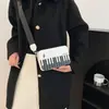 Alto Valor Estético 2026 Primavera Nova Moda Cor Color-Blocking Doce Versátil Artístico Estilo Piano Alça Larga Ombro Transversal Bolsa de Mão