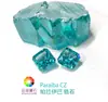 Wuzhou Piedra Preciosa Circonita Cúbica Suelta Corte Rectangular con Esquinas Redondeadas Piedra Preciosa Azul Hielo Cz Radiante Super Flash
