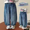 Pantalones Vaqueros para Niña Primavera y Otoño 2026 Nuevos Pantalones de Moda para Bebés Niñas, Ropa Exterior Versátil de Otoño para Niños Pantalones Largos