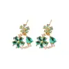 Elegante Collar Colgante de Flor de Zirconia Estilo Francés, Cadena de Clavícula de Lujo Ligero y Alta Gama para Mujer, Diseño Exquisito, Joyería de Nicho