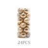 Bola de Navidad 6CM Dorada 8CM plateada Bola Brillante Bola Mate Colgante Arreglo Árbol de Navidad Colgante Decoraciones Electrochapadas