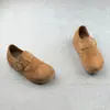 Zapatos Birkenstock de Cuero Genuino para Mujer que Aumentan la Altura, Nuevo Modelo Otoño Temprano 2026, Superficie Suave, Antideslizantes, Mocasines Casuales de Suela Gruesa