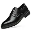 Sapatos masculinos Woodpecker, couro genuíno, sola macia, sapatos sociais de couro, tamanhos pequenos e grandes, xadrez, estilo britânico, sapatos para casamento masculino