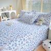 Sábana de Sarga Gruesa de Una Pieza Simple 1.5 Doble Estudiante 1.2 m Individual Dormitorio Ropa de Cama para el Hogar en Otoño e Invierno