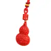 Pendente de Cabacinha Plana de Cinábrio Mineral Cru Colar de Areia Vermelha Imperial de Alto Teor para Homens e Mulheres, Adequado para o Ano de Nascimento, Joias para Presente Atacado