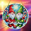 2025 Nuevo Producto Transfronterizo Serie Nochebuena Adornos Navideños de Disco Redondo Decoración del Hogar Acrílico