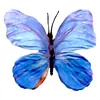 Cabeza de Flor de Mariposa de Goma Suave de Plástico, Decoración del Hogar con Flores Artificiales, Arreglo de Boda, Adornos al por Mayor, Decoración de Mesa para Exteriores