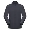 Jaqueta Softshell Outono Cor Sólida Gola Alta para Trabalho com Logo Personalizado para Atividades de Team Building, Empresas Automotivas e Lojas 4S