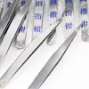 Pinça de Gancho Pontiagudo Curvo Doméstica, Pinça Manual para Cílios, Pinça de Aço Inoxidável, Prendedores Retos e Curvos Multiuso