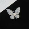 Elegante ramillete de traje de lujo, broche de mariposa de alta gama, accesorios de ropa de mujer de alta gama, pin, decoración de suéter, punto