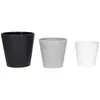 Vaso de Flor Imitando Porcelana em Melamina, Preto Fosco e Branco, Formato Cônico Simples, Vaso para Interior, Fornecimento Direto do Fabricante