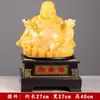 Nova Estátua do Buda Maitreya da Sorte Estilo Chinês Artesanato em Resina Enfeites Feng Shui Decorações para Sala de Estar em Casa Enfeites Venda por Atacado