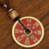 Retro Shangui Spending Pingente Shangui Lei Gong Bagua Cinábrio Cobre Dinheiro Velho Antigo Bronze Handmade Pingente Tecelagem Atacado