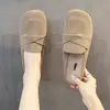 Zuecos de Celebridad de Internet Retro de Moda 2026 Verano y Otoño Nuevos Planos de Suela Suave Perezosos Casuales Medias Pantuflas para Mujer Uso en Exteriores