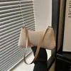 Bolso de Hombro Tejido de Paja para Mujer con Cadena, Imprescindible para el Verano, Bolso Casual de Alta Calidad, Bolso de Hombro y Axila, Bolso de Mujer