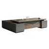 Mesa executiva de luxo, design moderno simples, mesa de presidente, mesa de CEO, mesa executiva, conjunto de mesa e cadeira para escritório de gerente