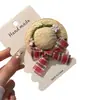 Pasador Versátil de Alto Aspecto Estilo Bosque, Pinza para el Cabello de Sombrero de Paja con Lazo Lindo, Pinza para el Cabello Estilo Dulce para Flequillos y Cabello Fino