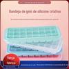 Forma para Gelo Caixinha Caseira de Cubos de Gelo Bandeja Congeladora de Silicone de Grau Alimentício Suplemento Alimentar Infantil Forma Pequena de Cubos de Gelo Congelados Picolé
