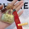 Cadena para Teléfono Móvil de Oro Puro 999 Curatodo Colgante de Bolsa Lindo de Dibujos Animados Colgante para Llavero para Novia