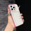 Estojo de Cartão Arco-Íris Anti-queda Capa para Celular Adequado para Apple 16promax Transparente 15 Cartão Lateral 14/13 Cor Doce 16