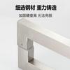 Manija de acero inoxidable con tubo cuadrado curvo simple para baño, puerta de ducha de madera, manija de puerta grande, manija de puerta de vidrio sin huellas dactilares con sellado de esmalte