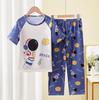 Pijamas para niños Pantalones de manga corta Niñas Ropa de primavera, verano y otoño Dibujos animados para niños grandes Bebé Adolescente Traje de ropa para el hogar