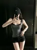 Chaleco Camisola de Encaje Patchwork para Mujer Verano Nuevo Sexy Estilo Puro Deseo Chica Caliente Adelgazante Bodycon Capa Interior Capa Exterior Top