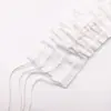 Cordones para Cortinas y Cenefas, Correas Cruzadas, Accesorios para Decoración de Ventanas, Gancho Individual, Gancho en S, Correa con Gancho, Cuatro Hilos, Tres Hilos, Correa de Tela Blanca
