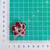 Nuevo Bordado de Estrella de Cinco Puntas Nice Cuadros Lazo DIY Accesorios para Pasadores de Pelo Zapatos Bolsas Accesorios Accesorios para Ropa Infantil