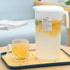 Jarra para Água Fria Estilo Japonês para Geladeira Doméstica de Grande Capacidade Copo de PP Bule Resistente a Altas Temperaturas Armazenamento de Água Balde de Água Fria para Bebidas de Verão