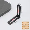 Soporte de ángulo de acero inoxidable con agujeros largos ajustables, fijador de ángulo recto de 90 grados móvil de doble cabeza, pieza de ángulo de hierro en forma de L