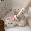 Sandalias de verano de EVA para mujer, que aumentan la altura, suela blanda, antideslizantes, suela gruesa, de moda, adecuadas para usar al aire libre