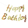 Bandera de Tirar con Letras Feliz Cumpleaños Una Pieza para Bebé Ins Banner de Flores de Tirar Feliz Cumpleaños de Un Año Pie con Estampado en Caliente
