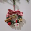 Kit de Manualidades Navideñas Estilo Rústico Americano, incluye materiales para hacer coronas, adecuado para jardines de infancia, floristerías y decoraciones de puertas interiores