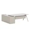 Escritorio Ejecutivo Minimalista Moderno con Gabinete de Almacenamiento, Juego de Escritorio y Silla de Oficina de Alta Gama para Gerente