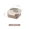 Marmita Dividida Estilo Simples para Trabalhadores de Escritório, Marmita Dividida Aquecível no Micro-ondas, Marmita Japonesa para Estudantes