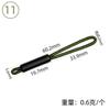 12 Pequeno Cilíndrico Duas Cabeças Orvalho Corda Zipper Corda Roupas Roupas Colorido Zipper Corda Cauda Corda Zipper Corda Cor