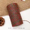 Cuerda de Algodón y Lino de 100m Decoración Navideña Correa para Colgar Tarjeta de Felicitación Correa Larga Bicolor Cuerda de Algodón Regalo de Navidad Correa para Regalo