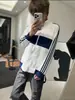 Sudadera Casual con Cremallera, Bloques de Color y Tres Rayas de Moda 2026 Otoño Nuevo Estilo Moda Versátil Cárdigan Top Chaqueta