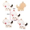 Acessórios de Joias de Liga Metálica para Pingar Óleo DIY Pingente de Cachorrinho de Desenho Animado Pingente Decorativo para Pulseira Chaveiro W405
