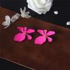 Long Petal Ling Ya Estilo Spray Paint Brincos Personalidade Feminina All-match Matte Flor Brincos Joias da Moda