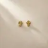 Brincos de Arte com Textura Irregular Europeus e Americanos, Luxo Leve Vintage, Moda de Alta Qualidade para o Dia a Dia, Brincos Simples e Versáteis
