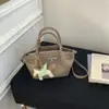 Bolso Exquisito de Estilo Coreano Nuevo para Verano 2026, Bolso Cruzado Sencillo, Bolso de Mimbre de Moda para el Trabajo