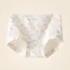 Calcinhas femininas sem costura estampadas de algodão puro, calças aeróbicas com estampa de urso para prevenção de HPV, calcinhas antibacterianas doces de cintura média que levantam o bumbum para meninas